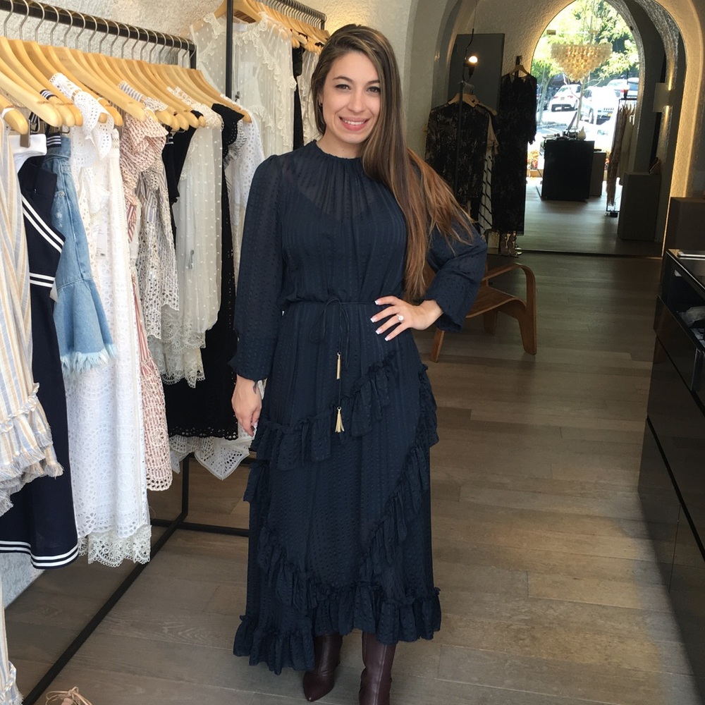 Navy Blue Zimmermann Dress